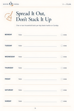 Mom's Reset kids' schedule tracker page